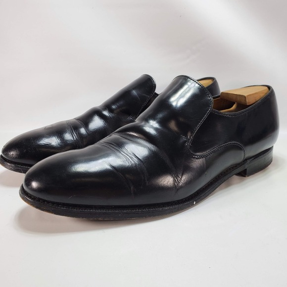 Church's Custom Grade Loafers Mens UK Size 9.5 D Black Leather Dress Shoes